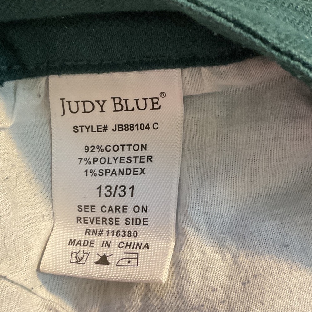 Judy Blue Forest Green Flare Jeans - Picture 8 of 10